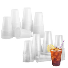 Clear White Plastic Cups Water