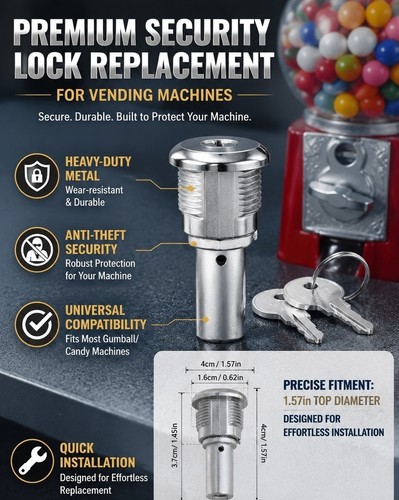 Set vending machine lock - of,