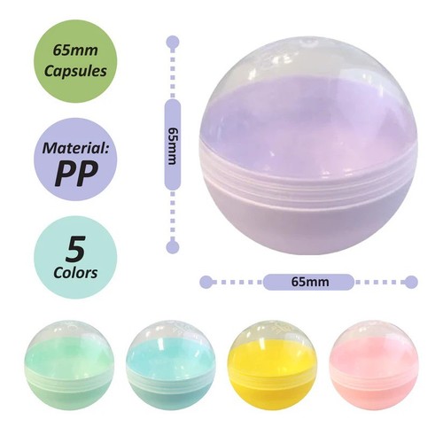 50pcs colours 65mm capsules - x,